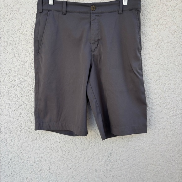 Nike Gray Flat Front Shorts for Casual Comfort - Picture 2 of 9